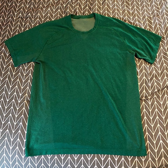Lululemon Metal Vent T-Shirt Green Tee - Picture 1 of 10